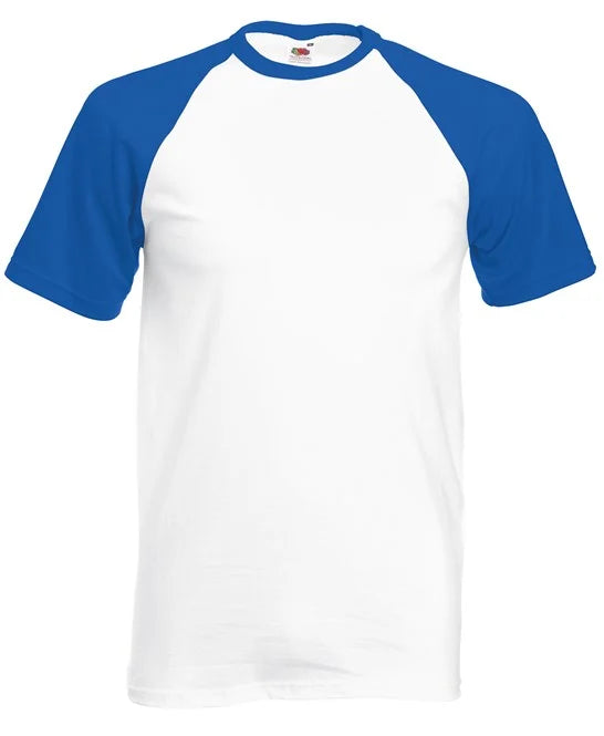 SS026-FruitoftheLoom-Short sleeve baseball T
