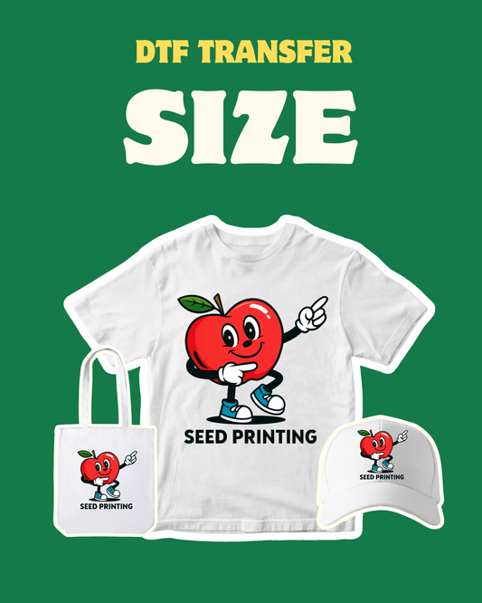 DTF Transfer by size