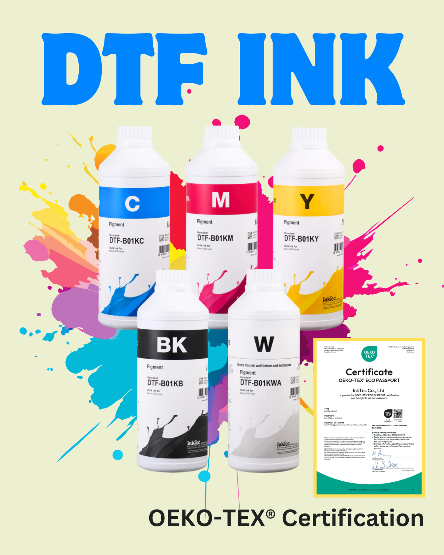 InkTec DTF Ink – 1L Bottle