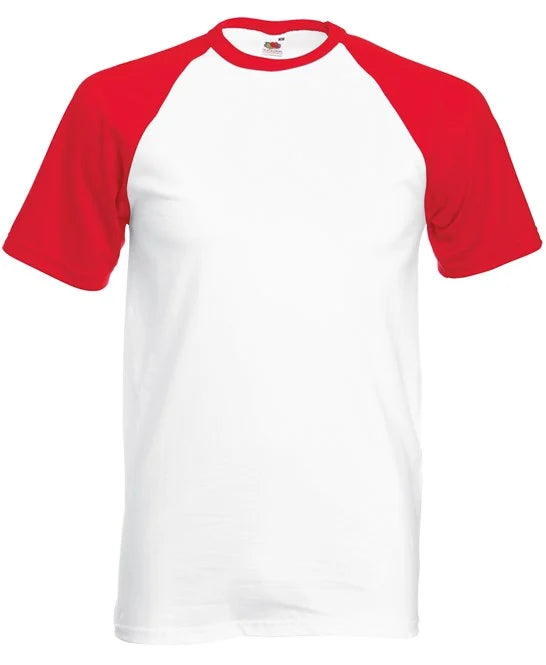 SS026-FruitoftheLoom-Short sleeve baseball T