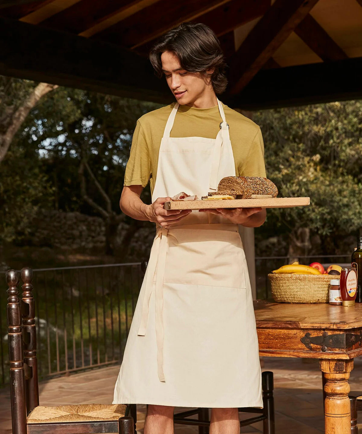 WM364-Fairtrade cotton adult craft apron