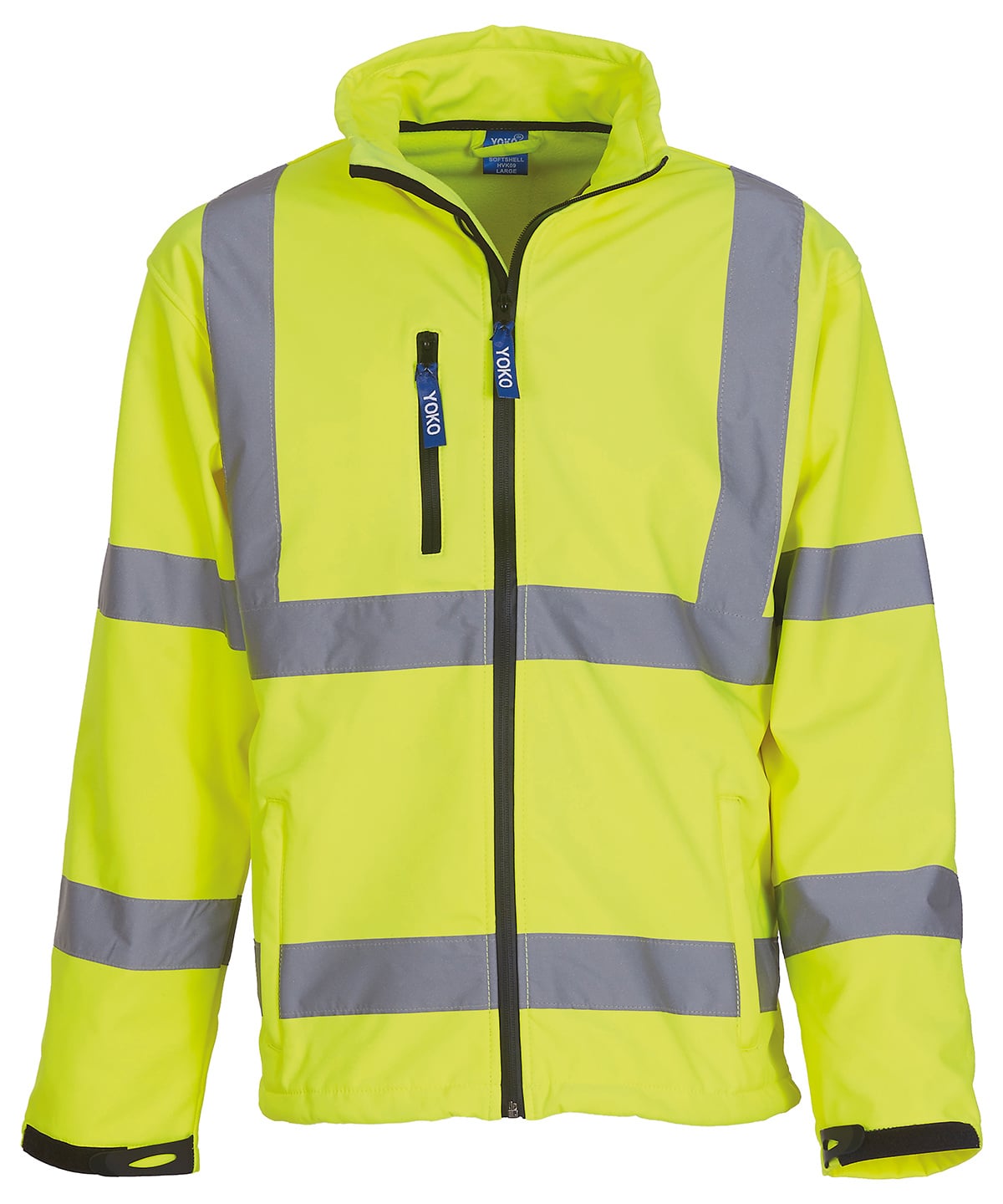Hi Vis softshell jacket in yellow