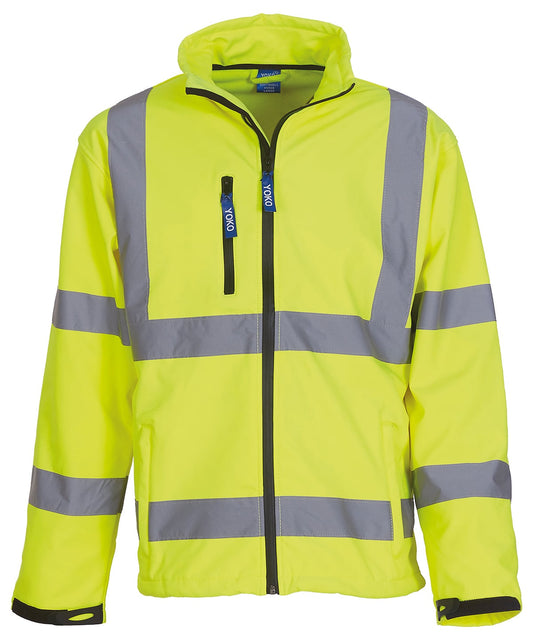 Hi Vis softshell jacket in yellow