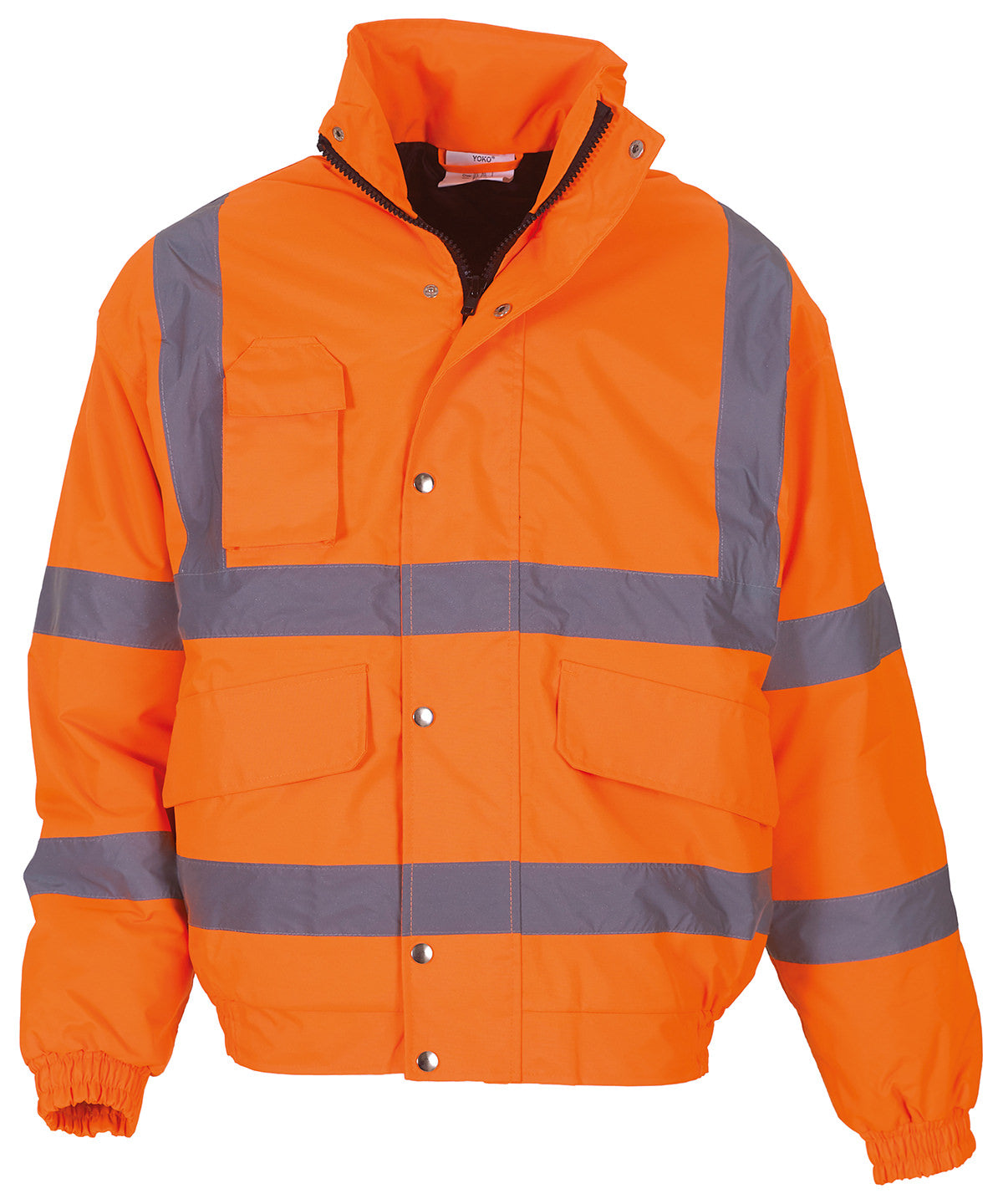 Hi Vis padded bomber jacket - orange